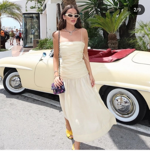 Zara Draped Midi Dress - Picture 3 of 11